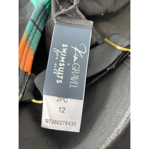 Kim Gravel x Swimsuits For All Blouson Tankini with Skirted Bottom Size 12 Beach - Picture 5 of 9